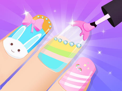 Girls Fun Nail Salon Online Makeover Game