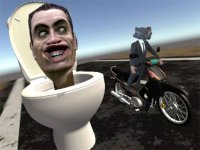 Skibidi Toilet Moto Bike Racing 2 Online Arcade Game