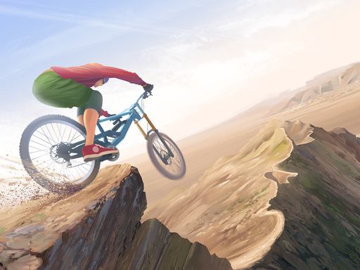 Cycle Extreme Downhill Racing Game Arcade Game