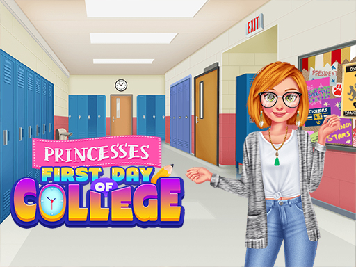 Princesses First Days Of College Dress Up Game - Fashion Game