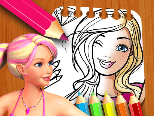 Barbie Doll Coloring Book Online Coloring Game